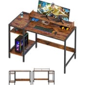 Wholesale - Walnut Desk MDF Metal Legs 38.5"x18.5"x29" (No UPC, FNSKU Only) C/P 1, UPC: